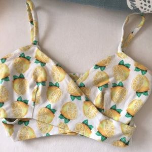 Kimchi Blue Lemon Wrap Top